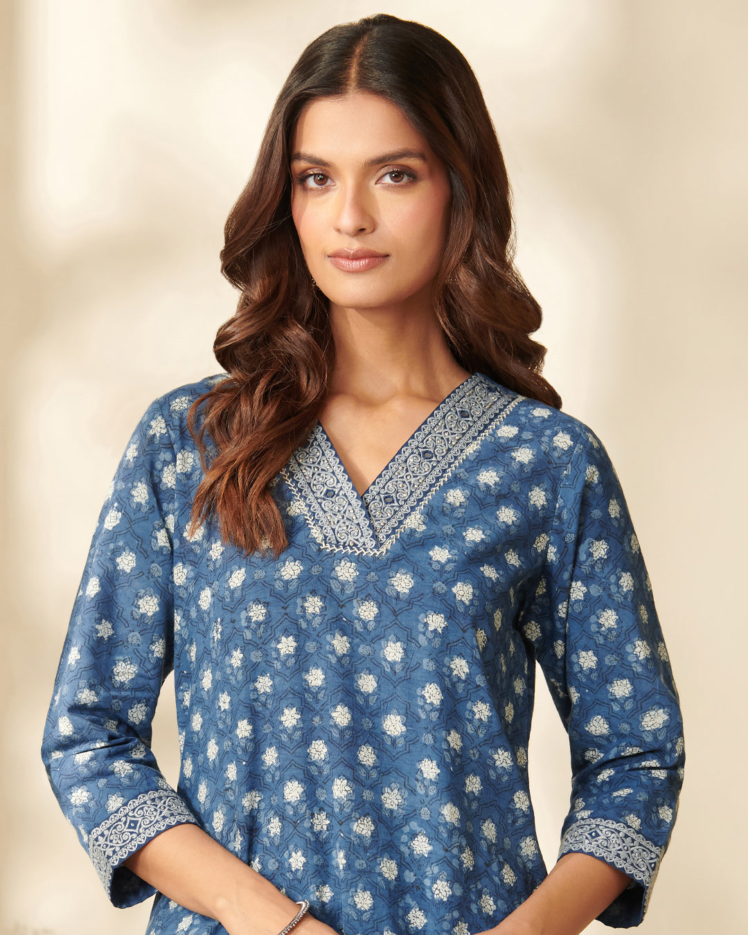Sehra Fareena Bagru Kurta