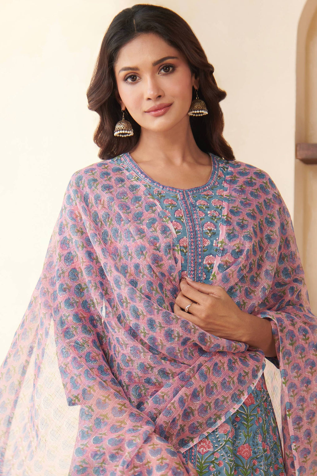Gulbarg Kaira Sanganeri Dupatta