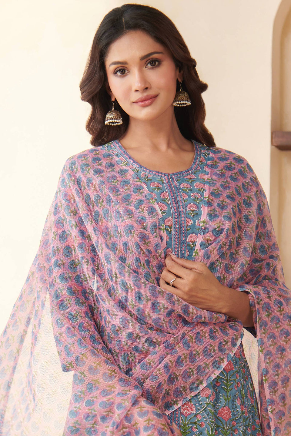 Gulbarg Kaira Sanganeri Dupatta
