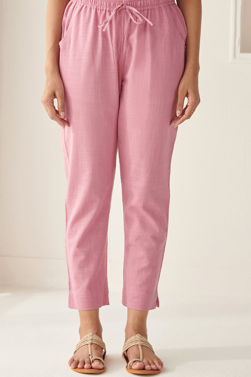 Roza Mahi Pink Narrow Pants