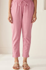 Roza Mahi Pink Narrow Pants