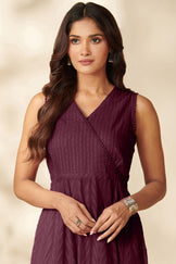 Roza Arya Wine Dress