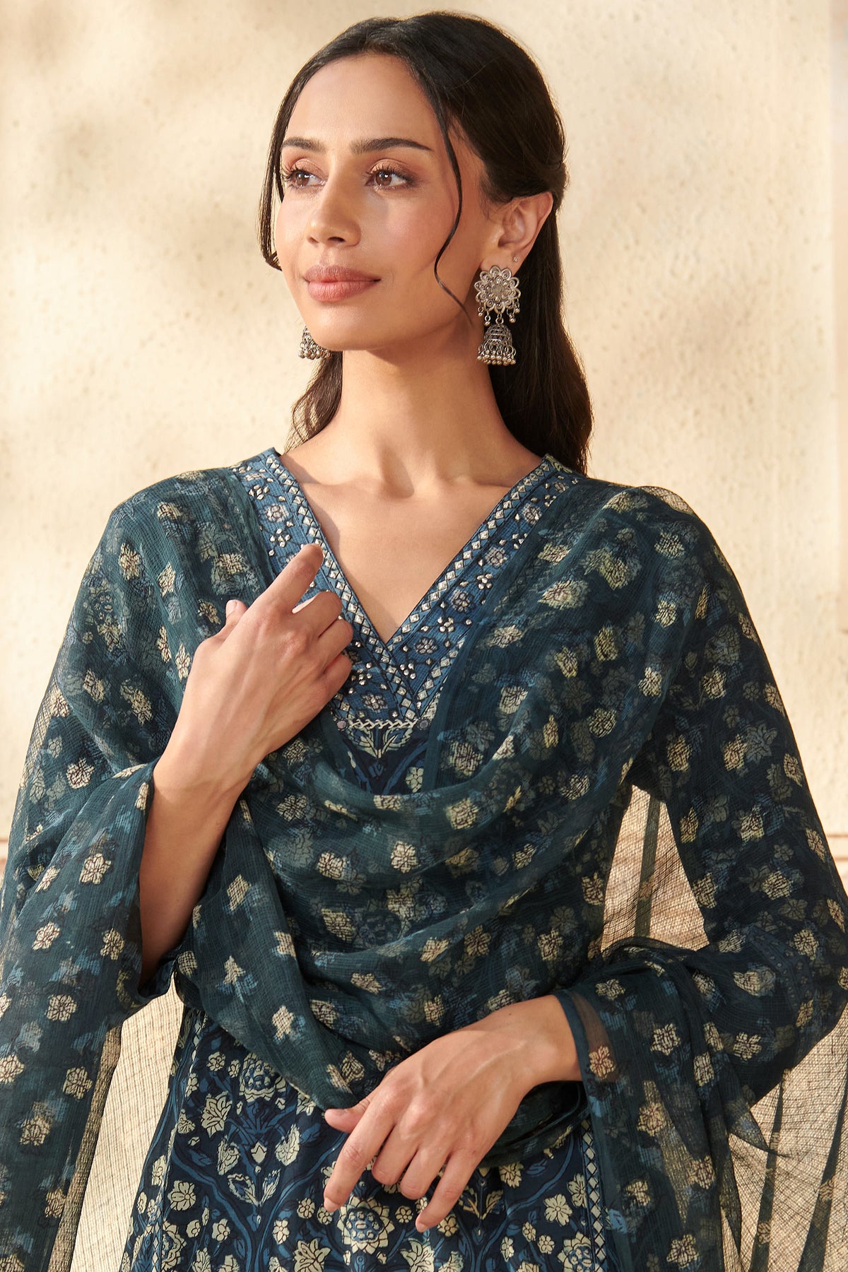 Sehra Zeinab Bagru Dupatta
