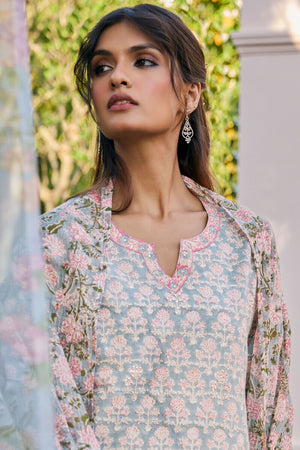 Gulraiz Feroza Sanganeri Kurta