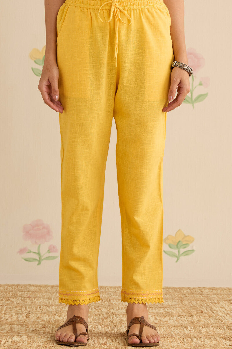 Kashida Kiara Yellow Narrow Pants
