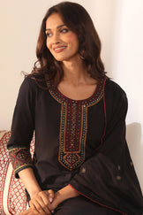 Mehraab Nahiza Black Kurta