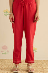 Kashida Kiara Red Narrow Pants