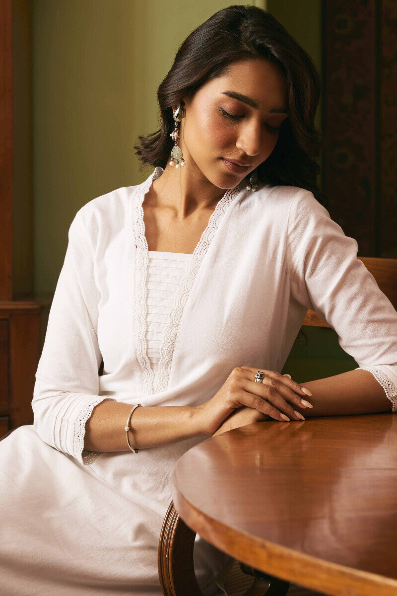 Roza Sehreen White Kurta