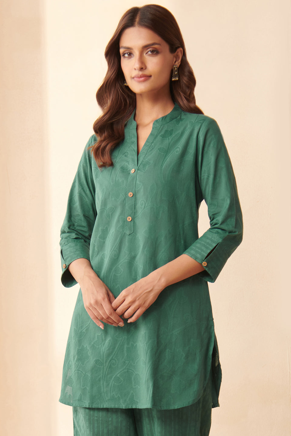 Roza Amira Teal Green Co-Ord Set
