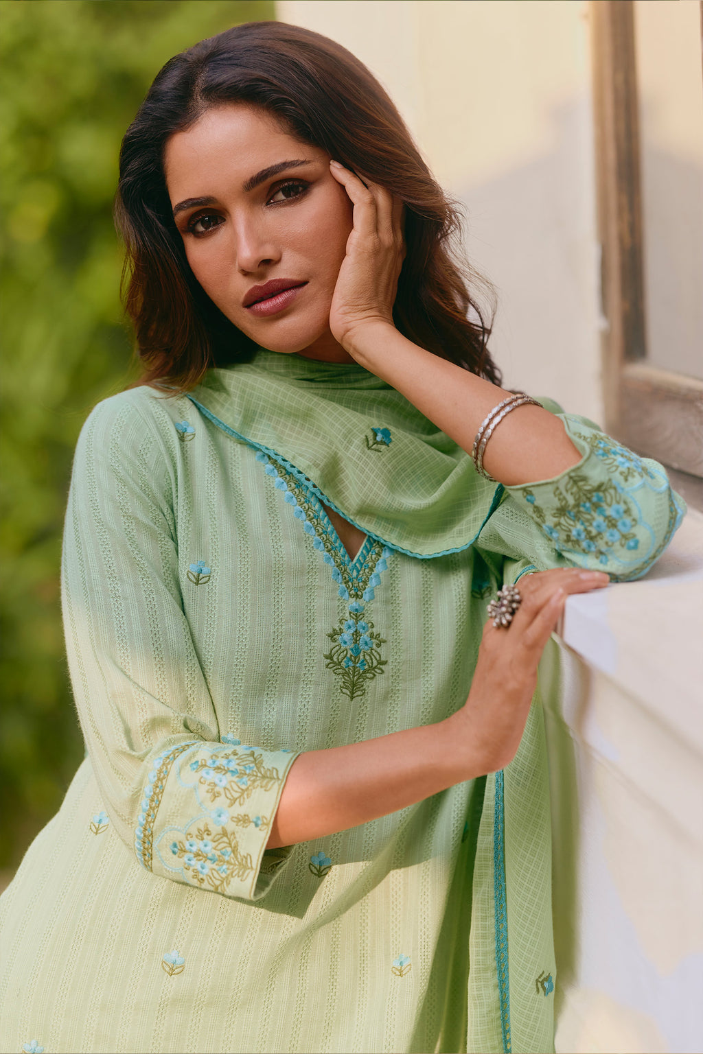 Mehraab Amira Green Kurta