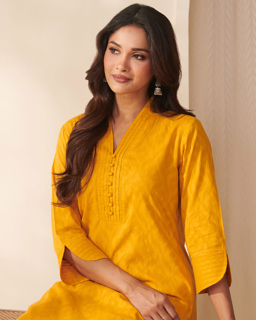 Roza Sanya Surajmukhi Yellow Kurta