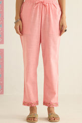 Mehraab Mahi Pink Narrow Pants