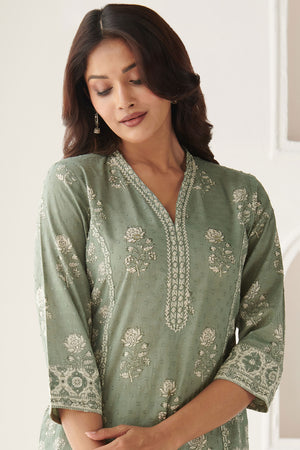Gulbarg Kaira Sanganeri Kurta
