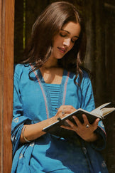 Roza Sehreen Blue Kurta