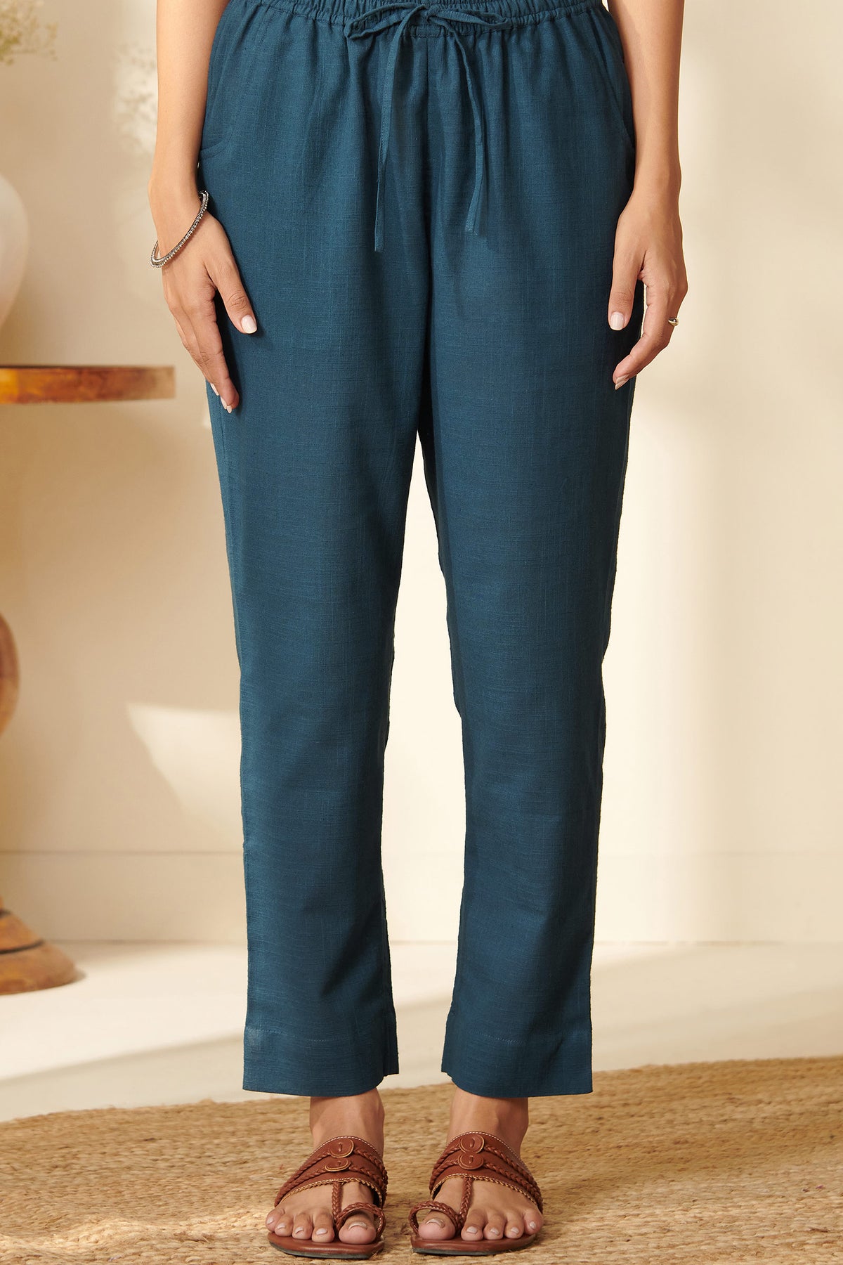 Roza Amina Blue Narrow Pants