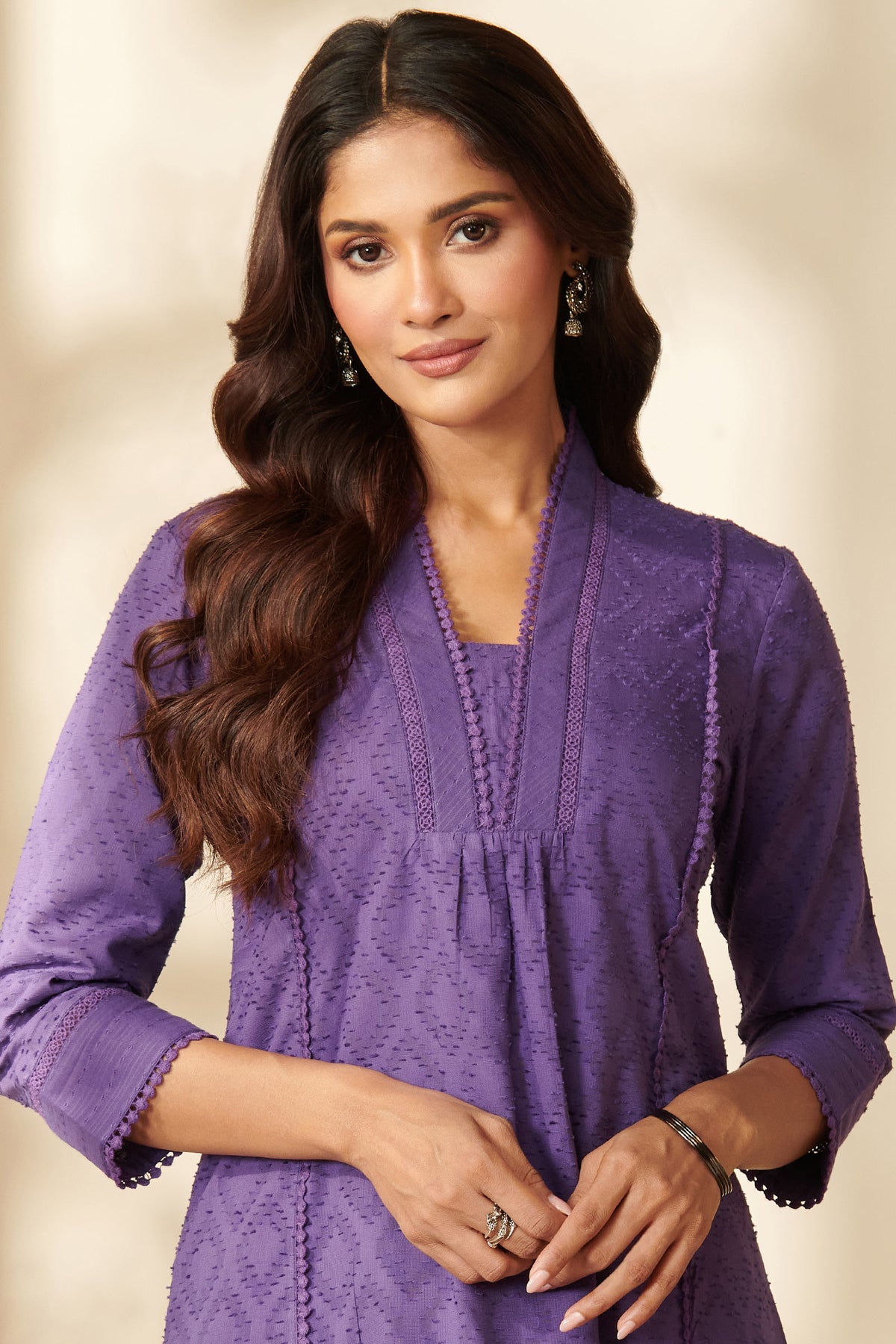 Roza Rosana Purple Kurta