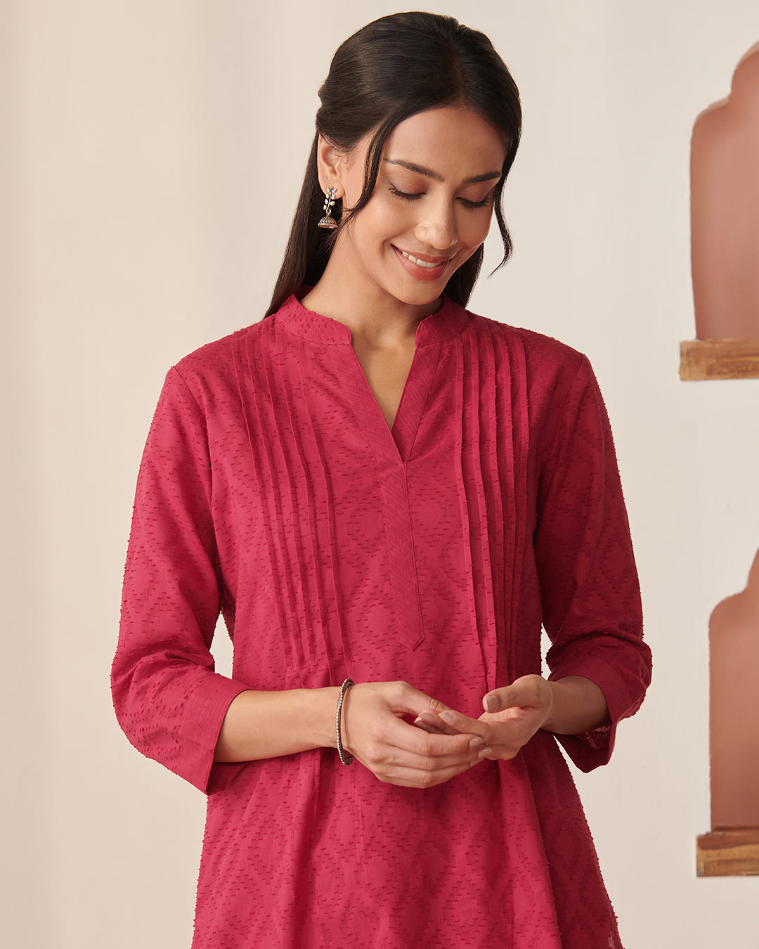 Roza Rosana Berry Pink Kurta