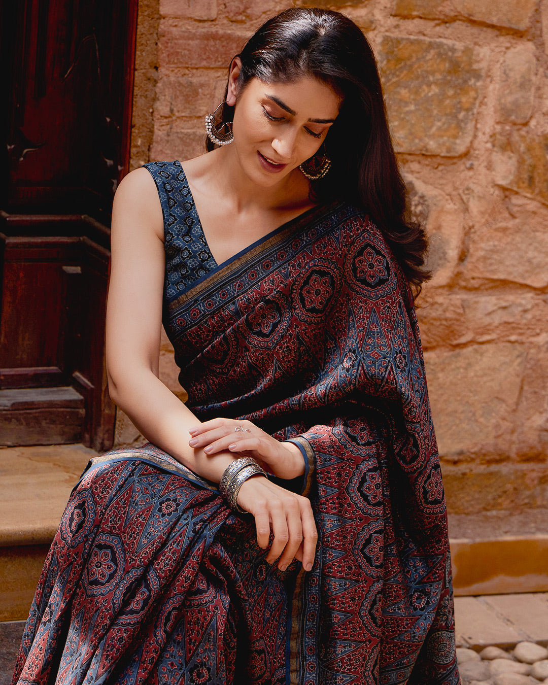 Surplus: Sehra Rumi Ajrakh Chanderi Saree
