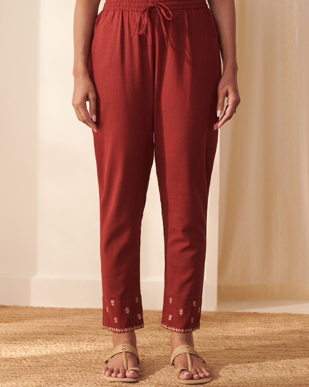 Mehraab Alya Alta Red Narrow Pants