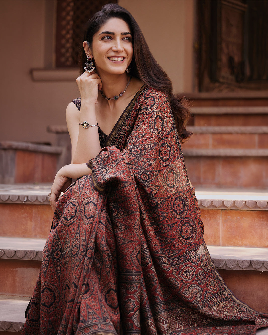 Surplus: Sehra Nahida Ajrakh Chanderi Saree