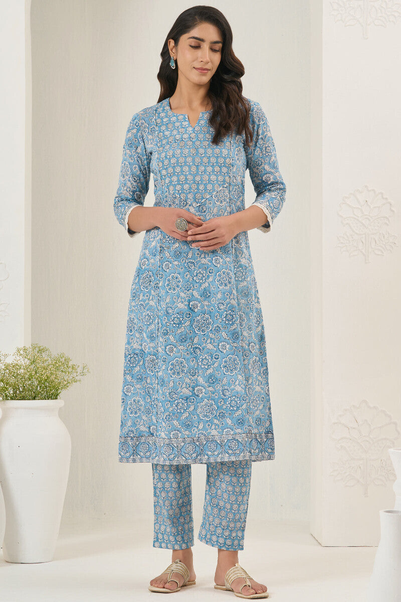 Neelofar Gulbano Sanganeri Kurta