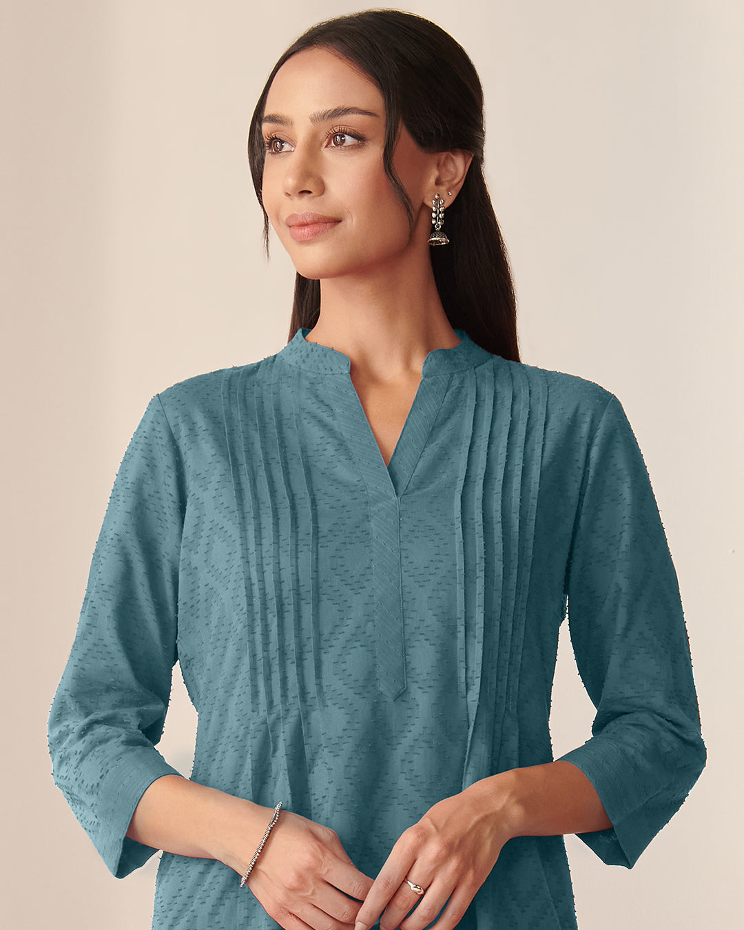 Roza Azarin Vintage Blue Kurta