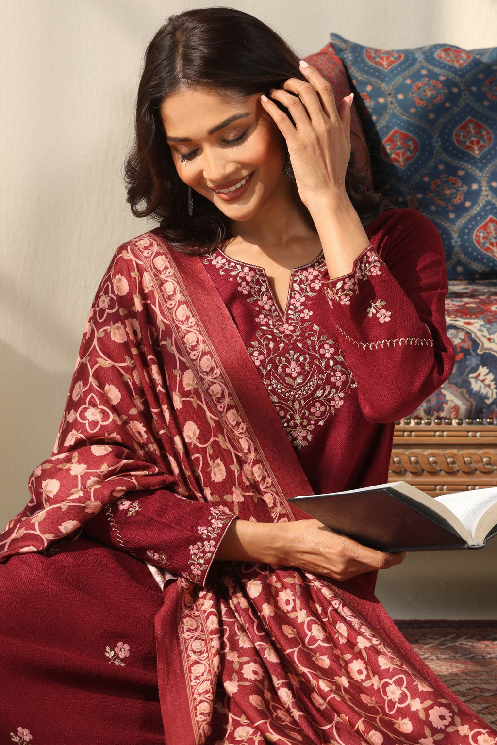 Naadirah Gulbahar Faux Wool Kurta