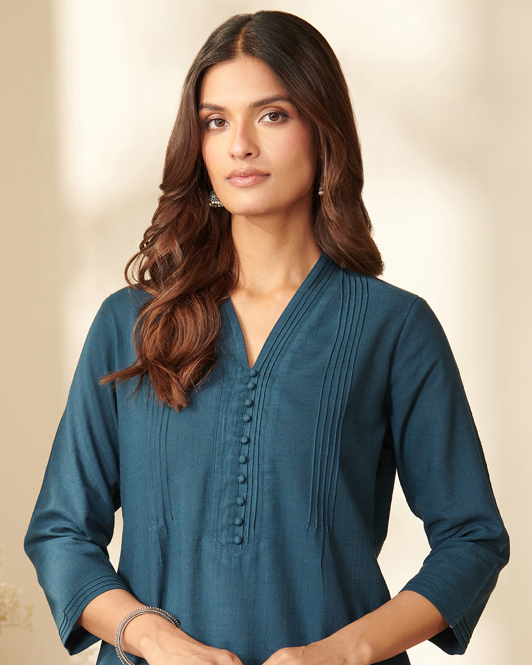 Roza Amina Blue Kurta