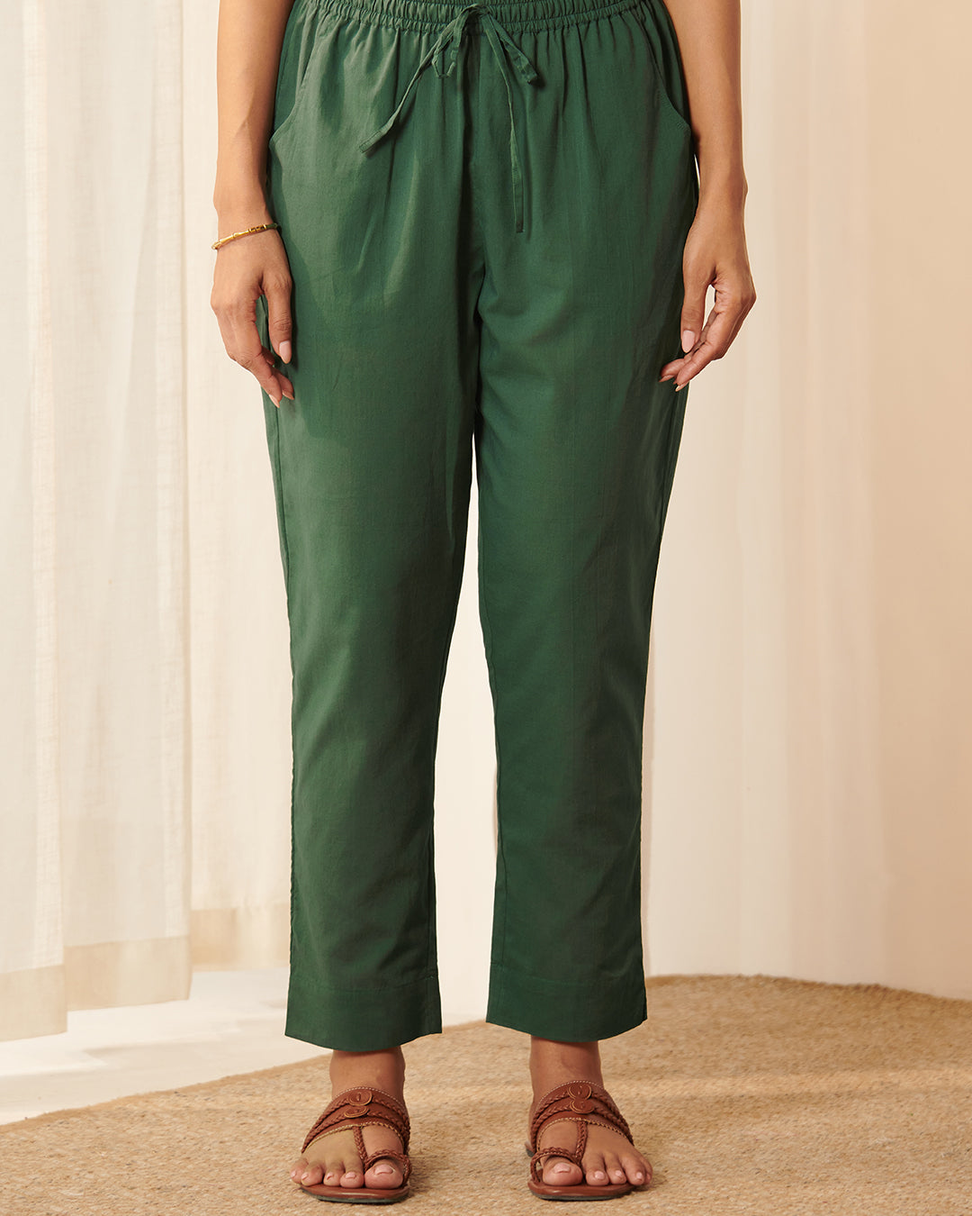Roza Rosana Green Narrow Pants