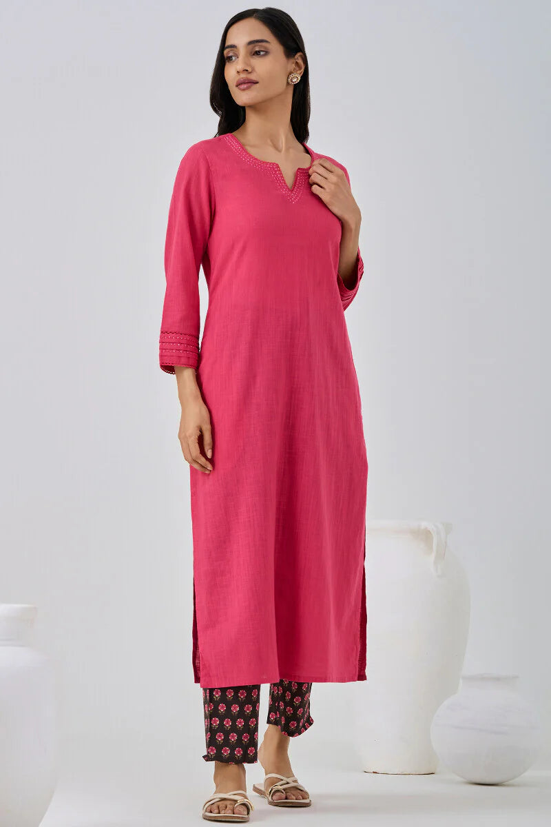 Surplus: Roza Seerat Fuchsia Kurta