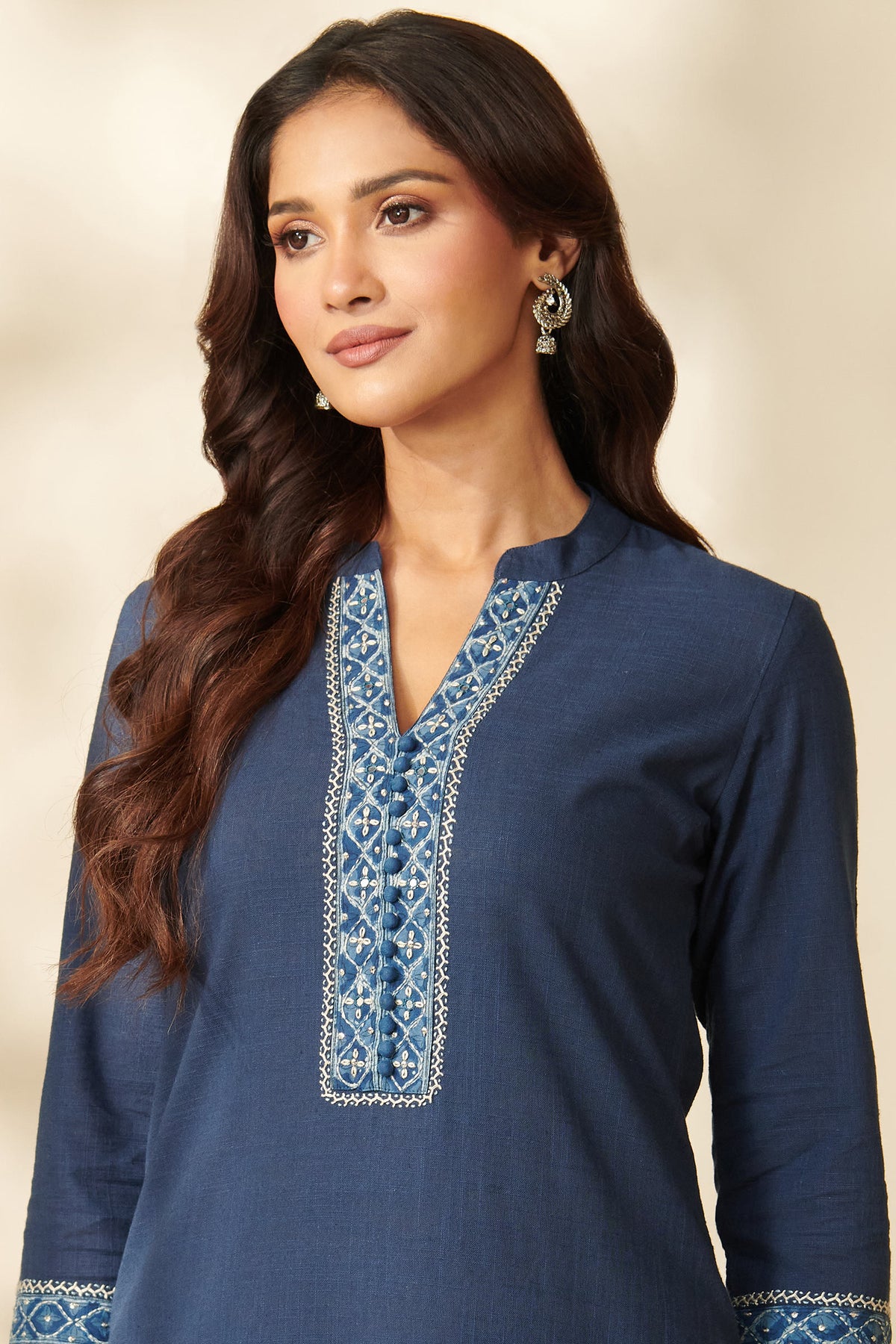 Sehra Nazneen Bagru Kurta