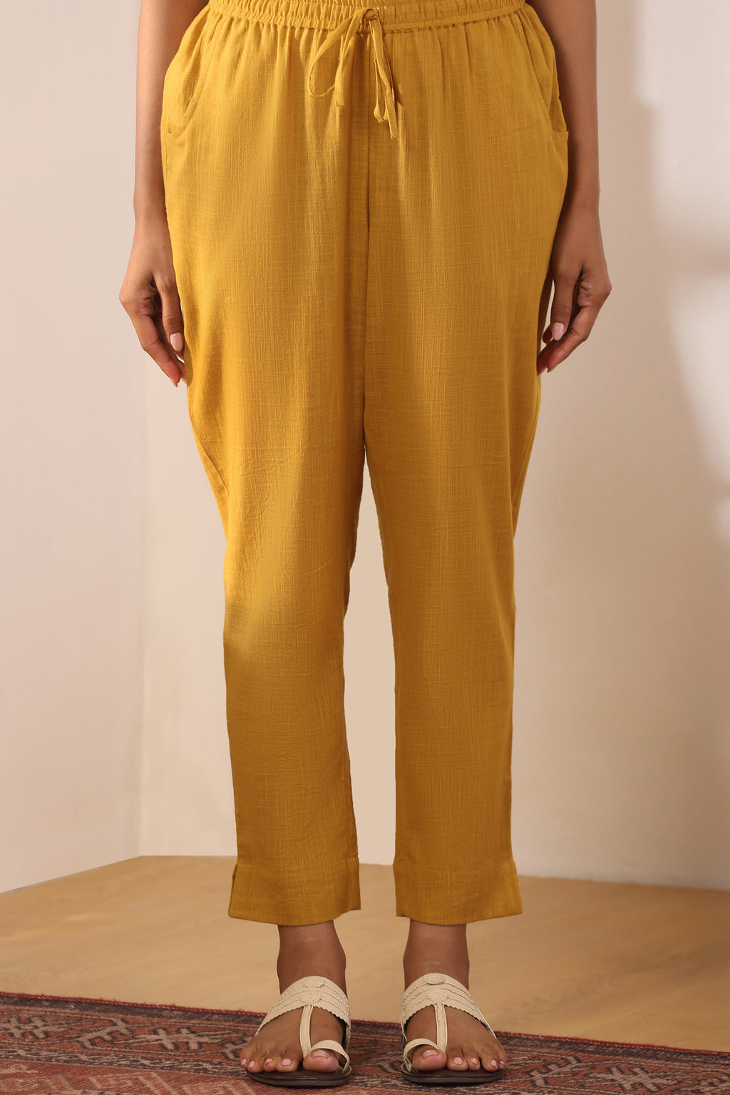 Roza Zoya Mustard Narrow Pants