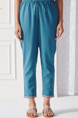 Mehraab Alisha Blue Narrow Pants