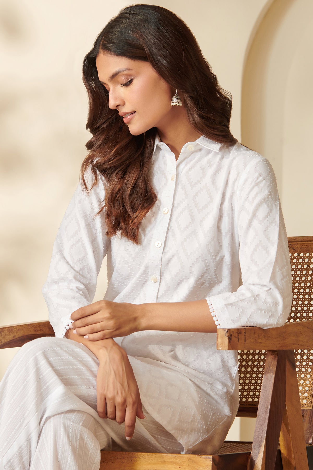 Surplus: Roza Bahar White Co-Ord Set