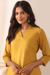 Surplus: Roza Zoya Mustard Kurta