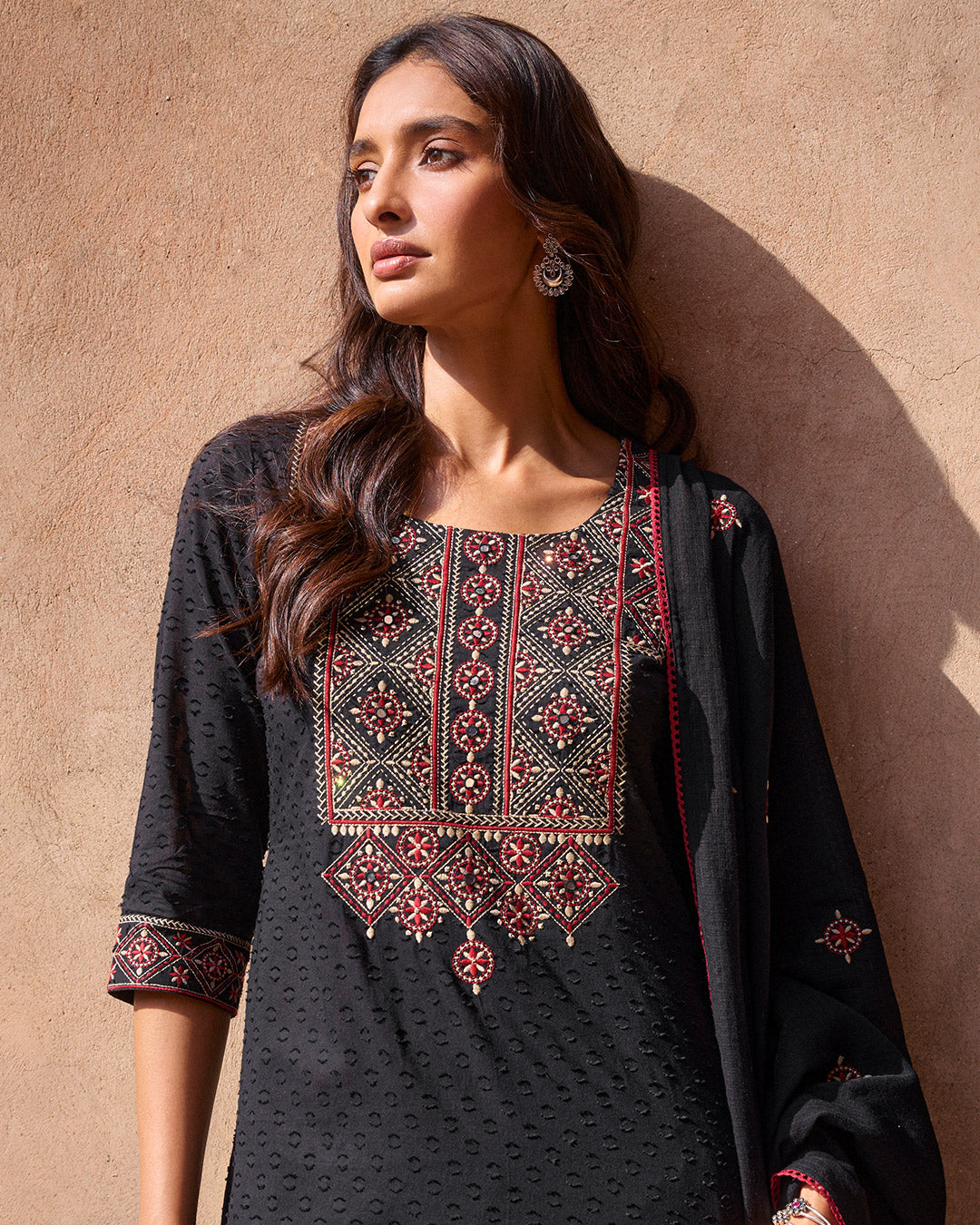Mehraab Safiya Black Kurta