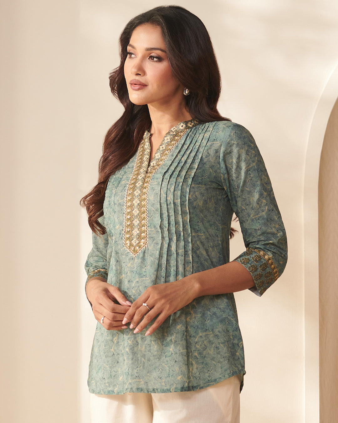 Rangrez Nasrin Blue Top