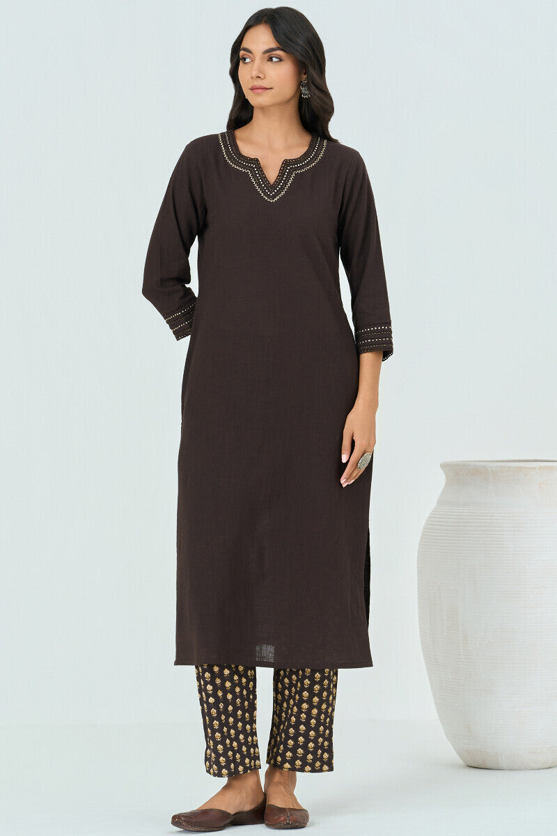Roza Seerat Black Kurta