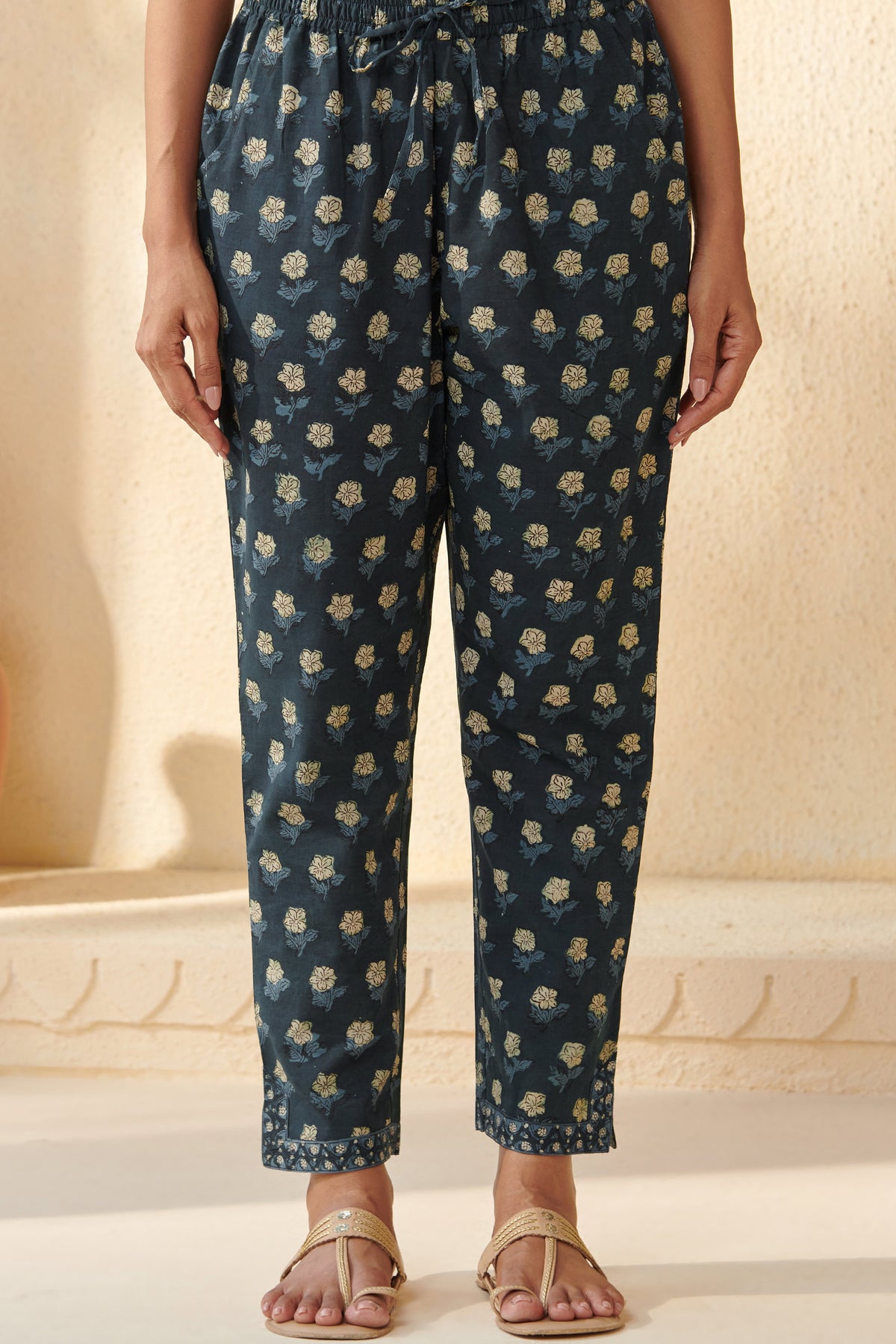 Sehra Seher Bagru Narrow Pants
