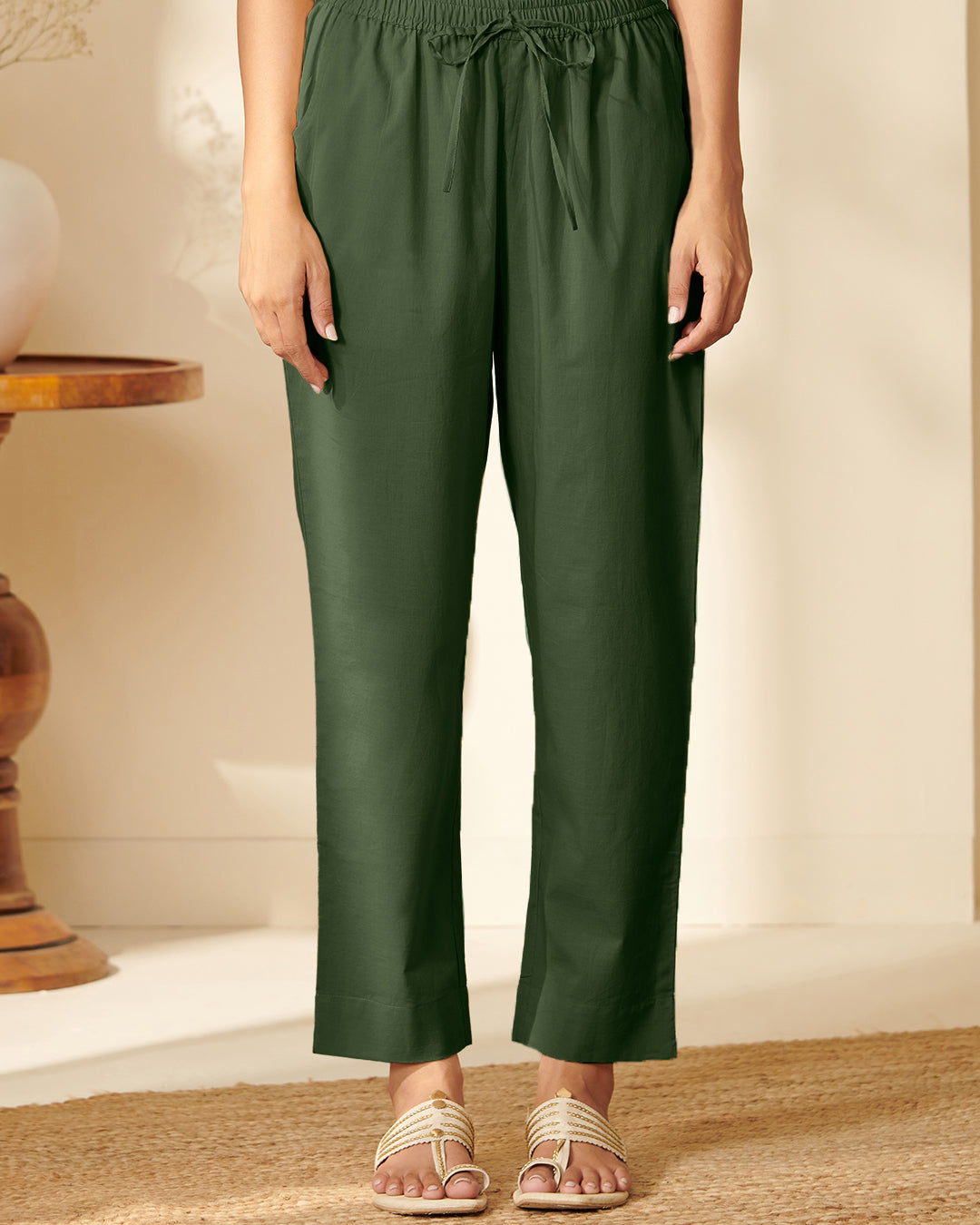 Roza Rosana Green Narrow Pants