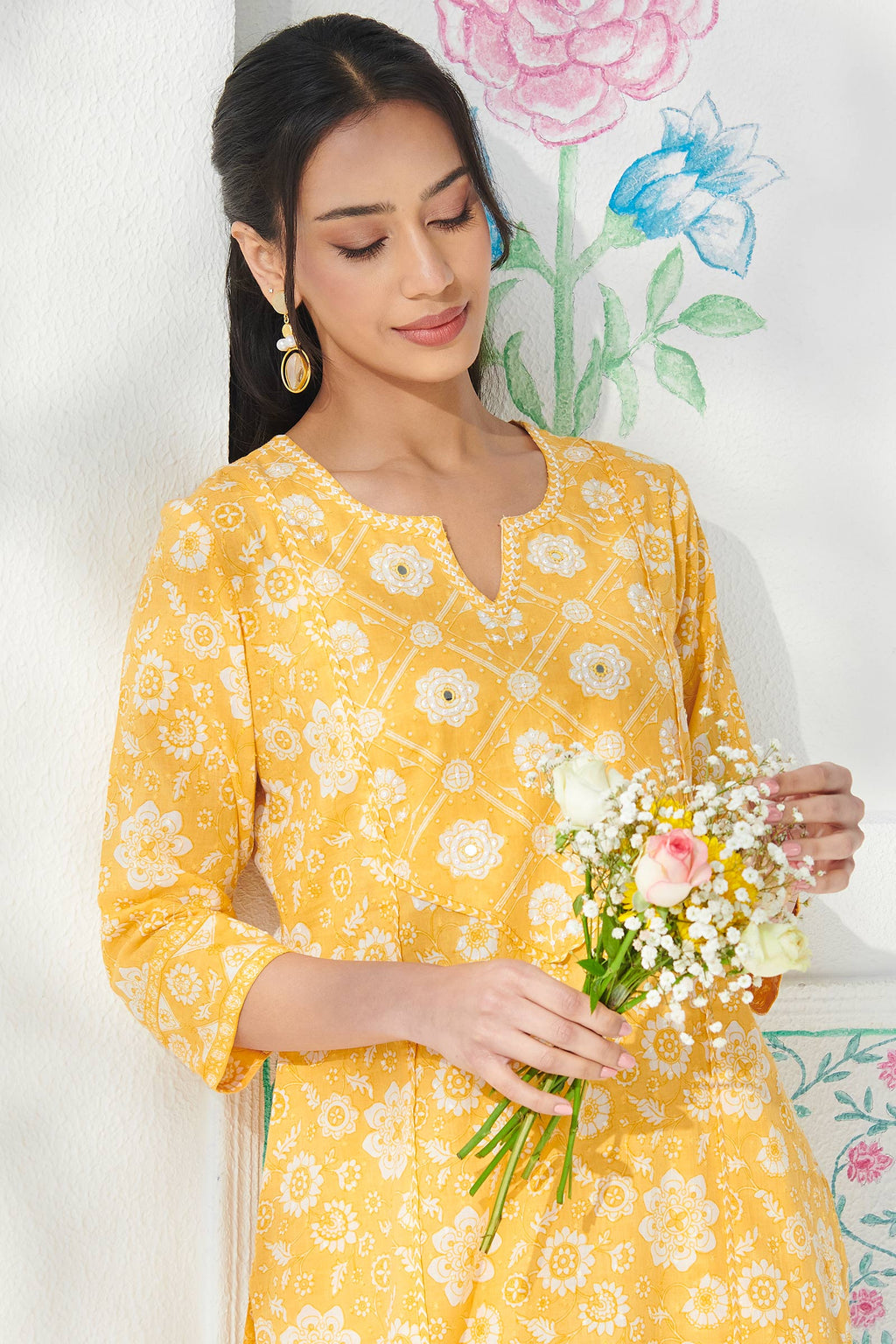 Gulbahar Simran Sanganeri Kurta