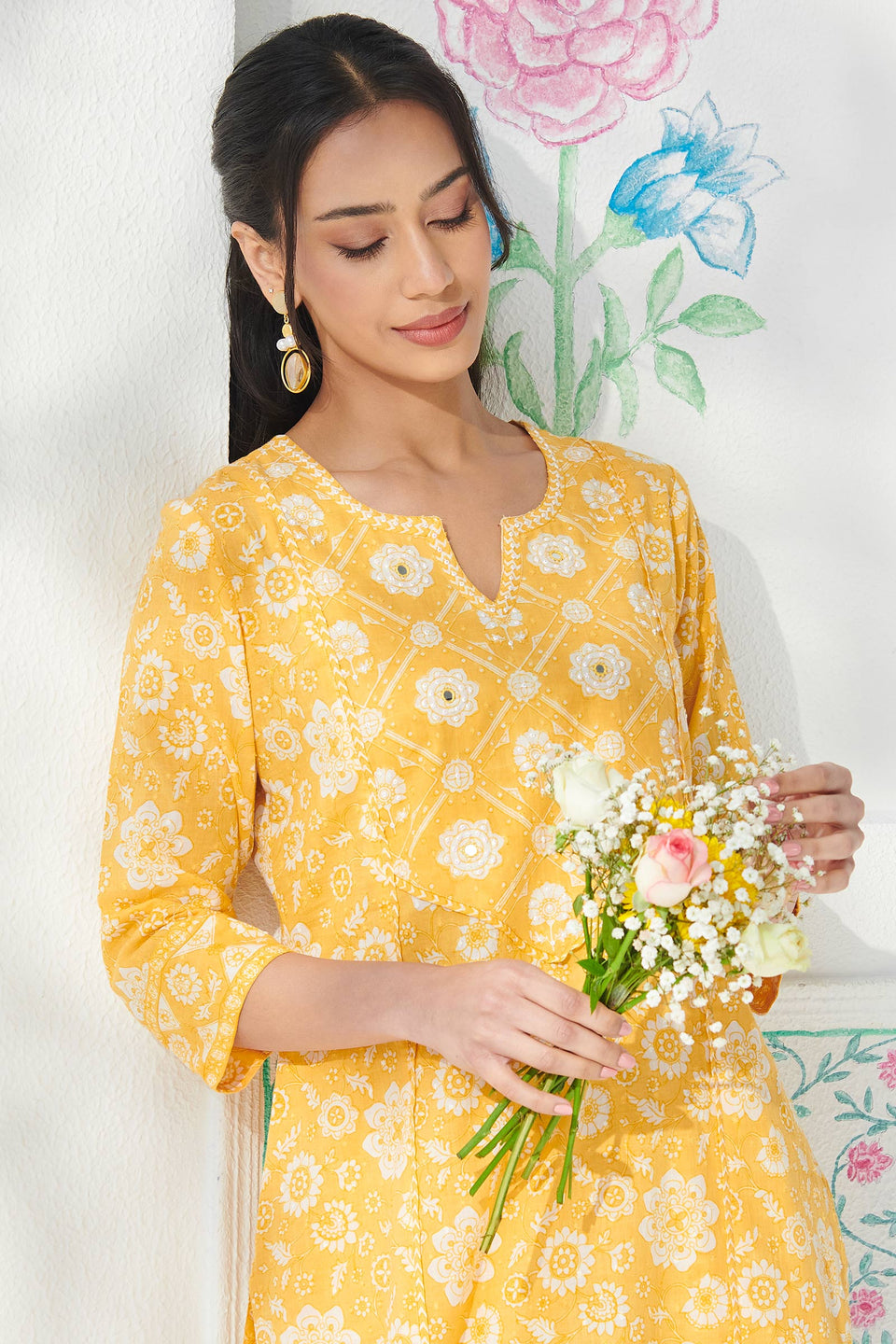 Gulbahar Simran Sanganeri Kurta