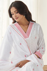 Mehraab Mahira White Kurta