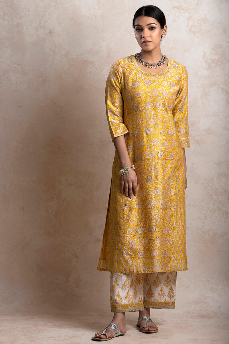 Gul Bano Jiya Chanderi Kurta
