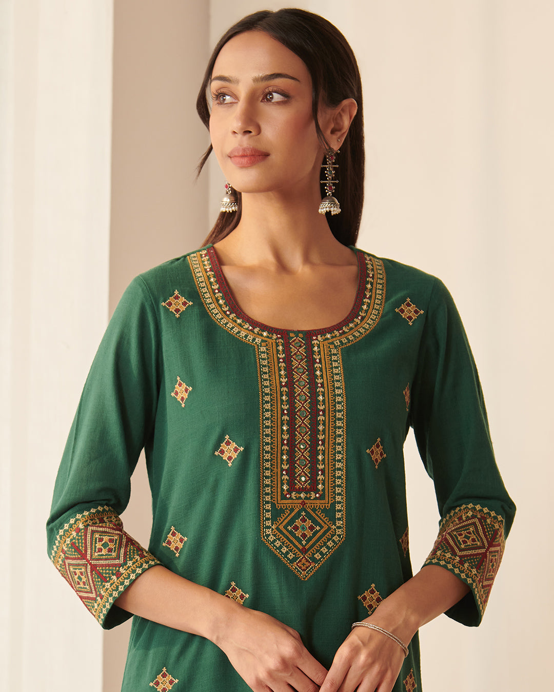 Mehraab Mira Green Kurta
