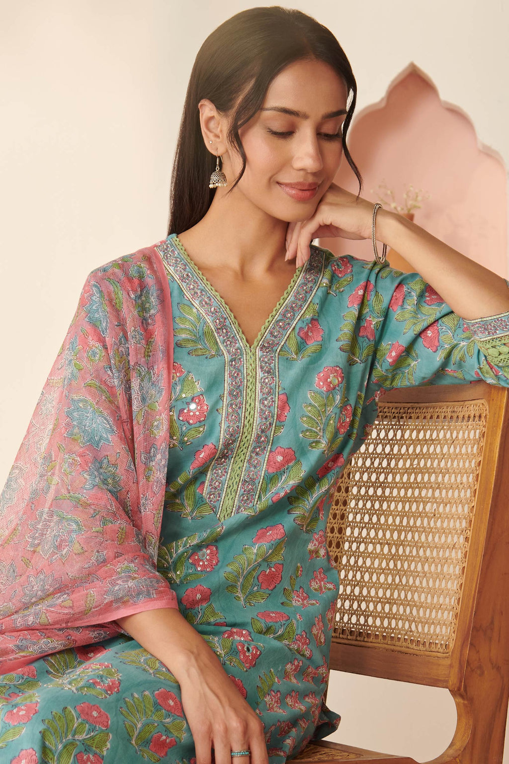 Gulbarg Armin Sanganeri Kurta