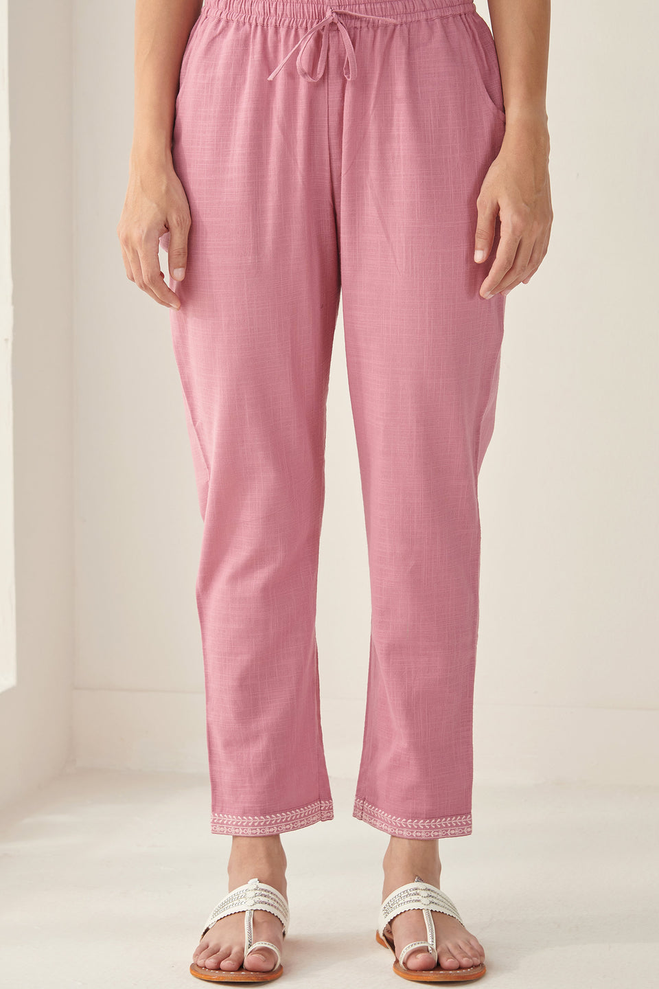 Surplus: Mehraab Rumeha Pink Narrow Pants