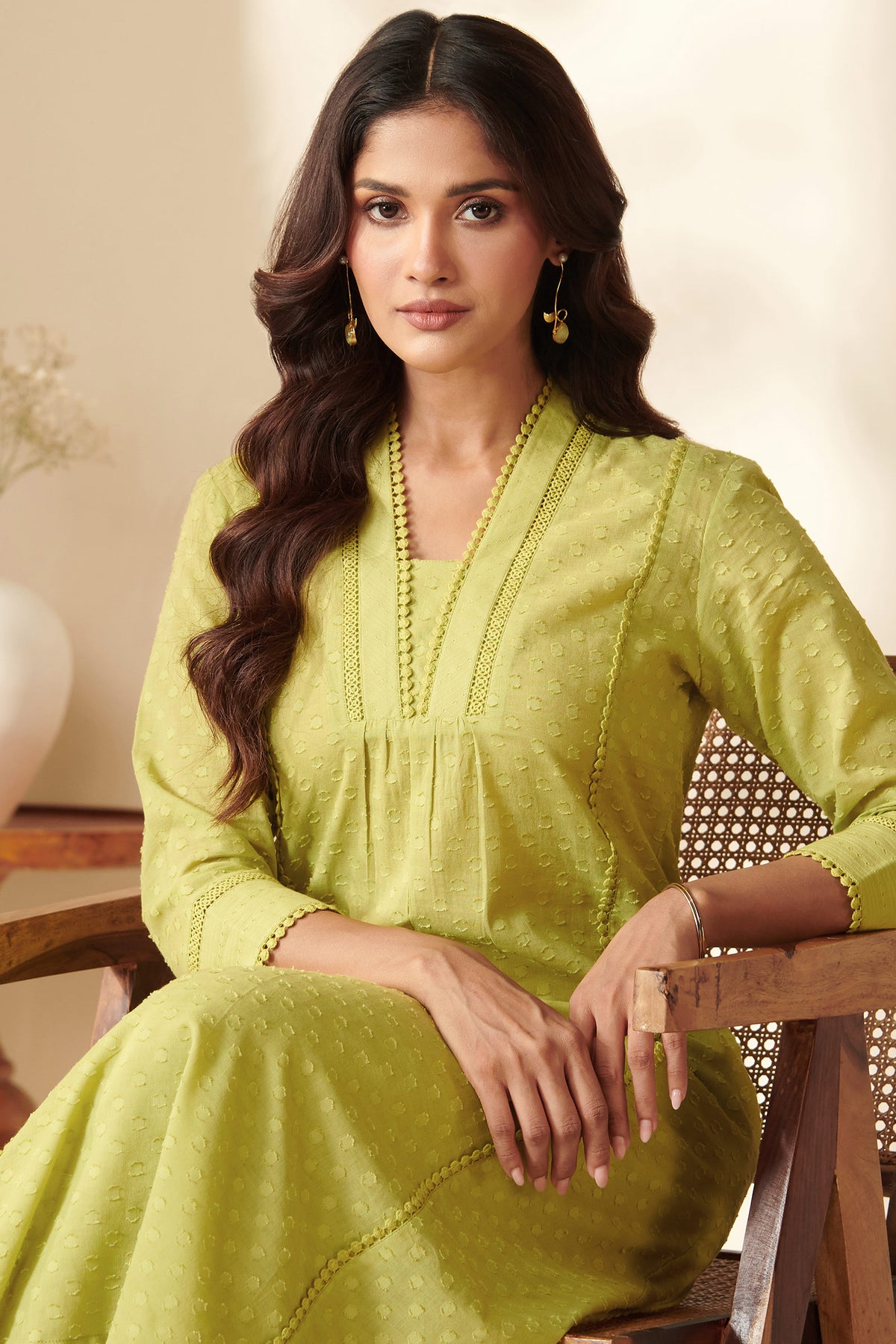 Roza Darya Green Kurta