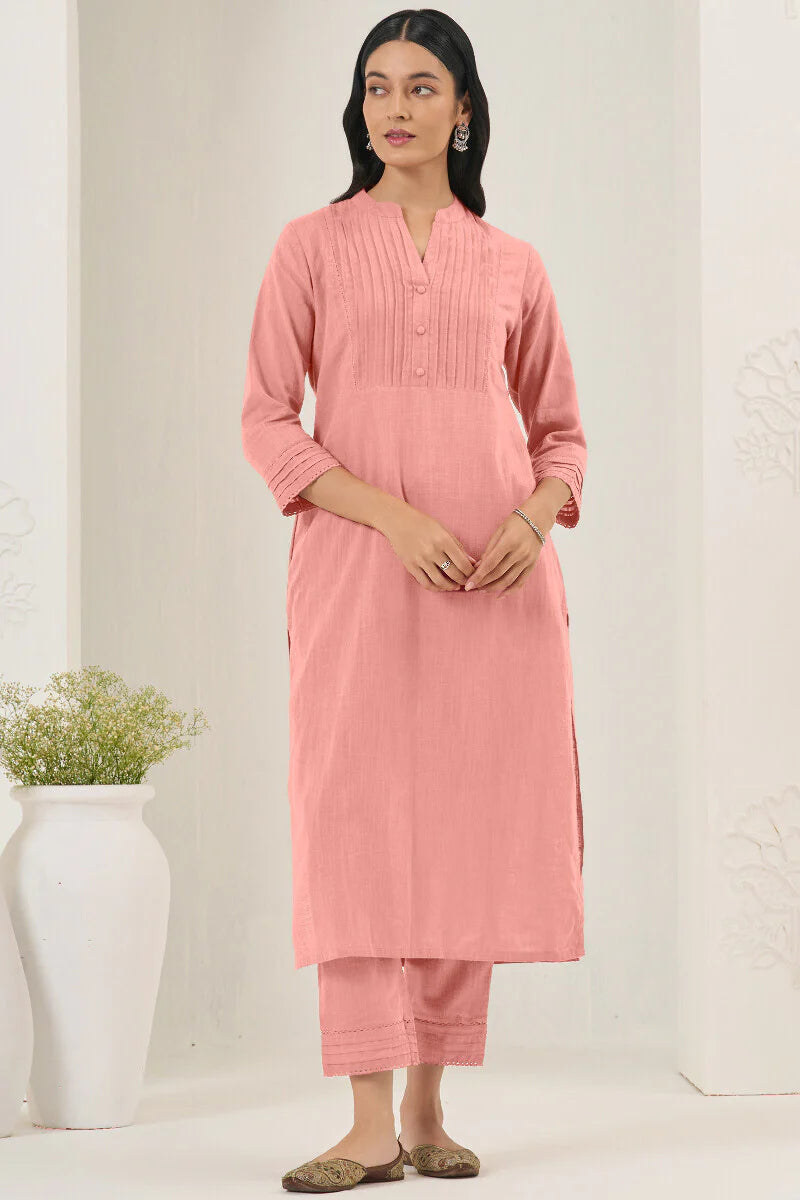 Surplus: Roza Nida Light Pink Kurta