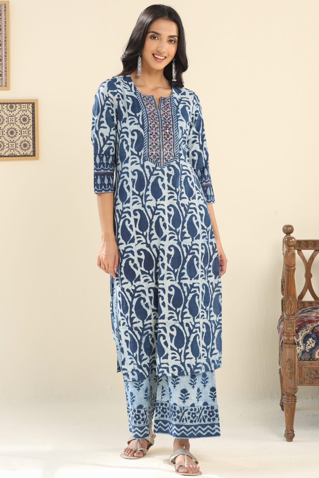 Nurtaj Zaaida Bagru Kurta